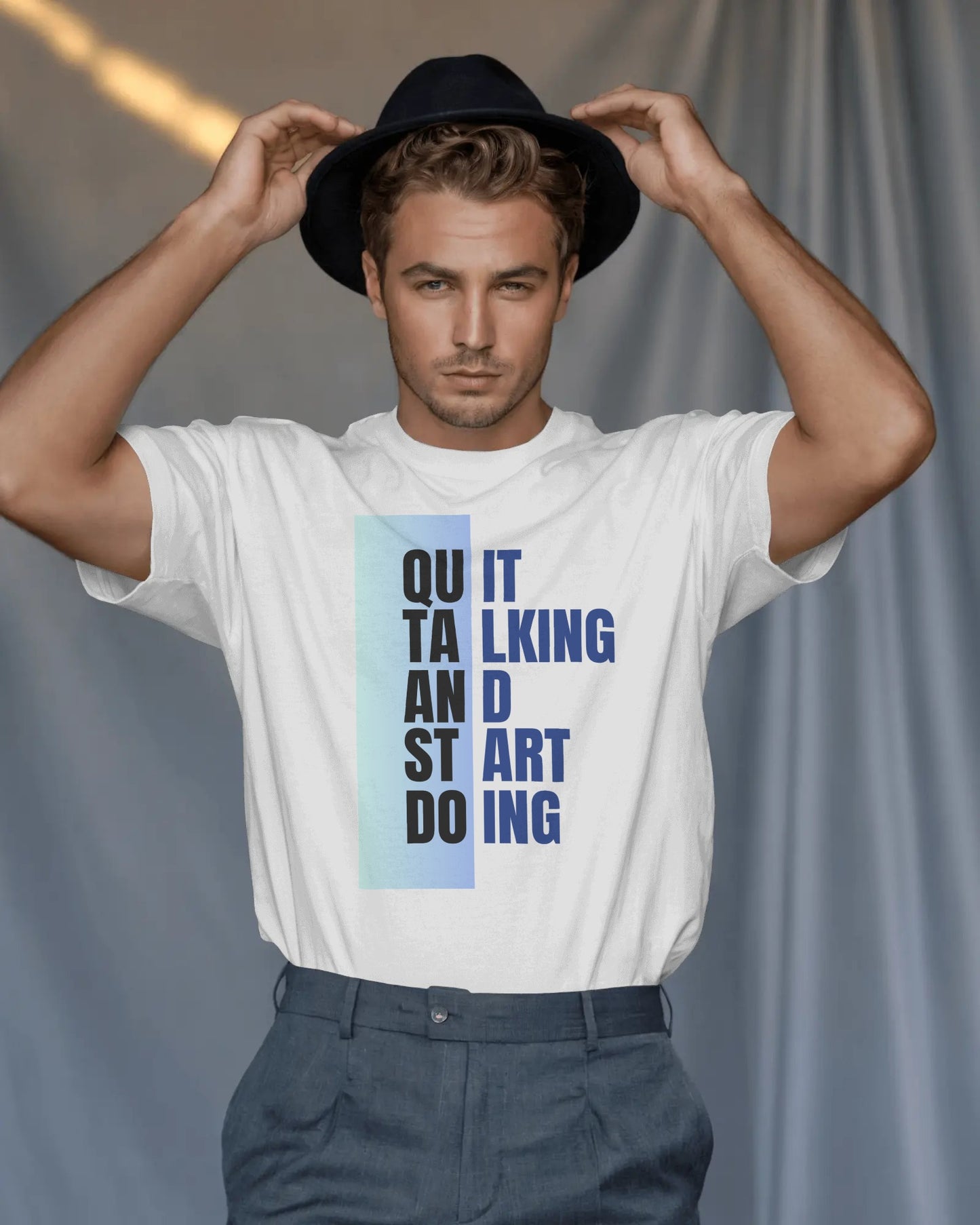 START DOING FRONT DESIGN DTG printed 180 GSM 100% Cotton Oversized T-Shirt – Premium lightweight Fabric