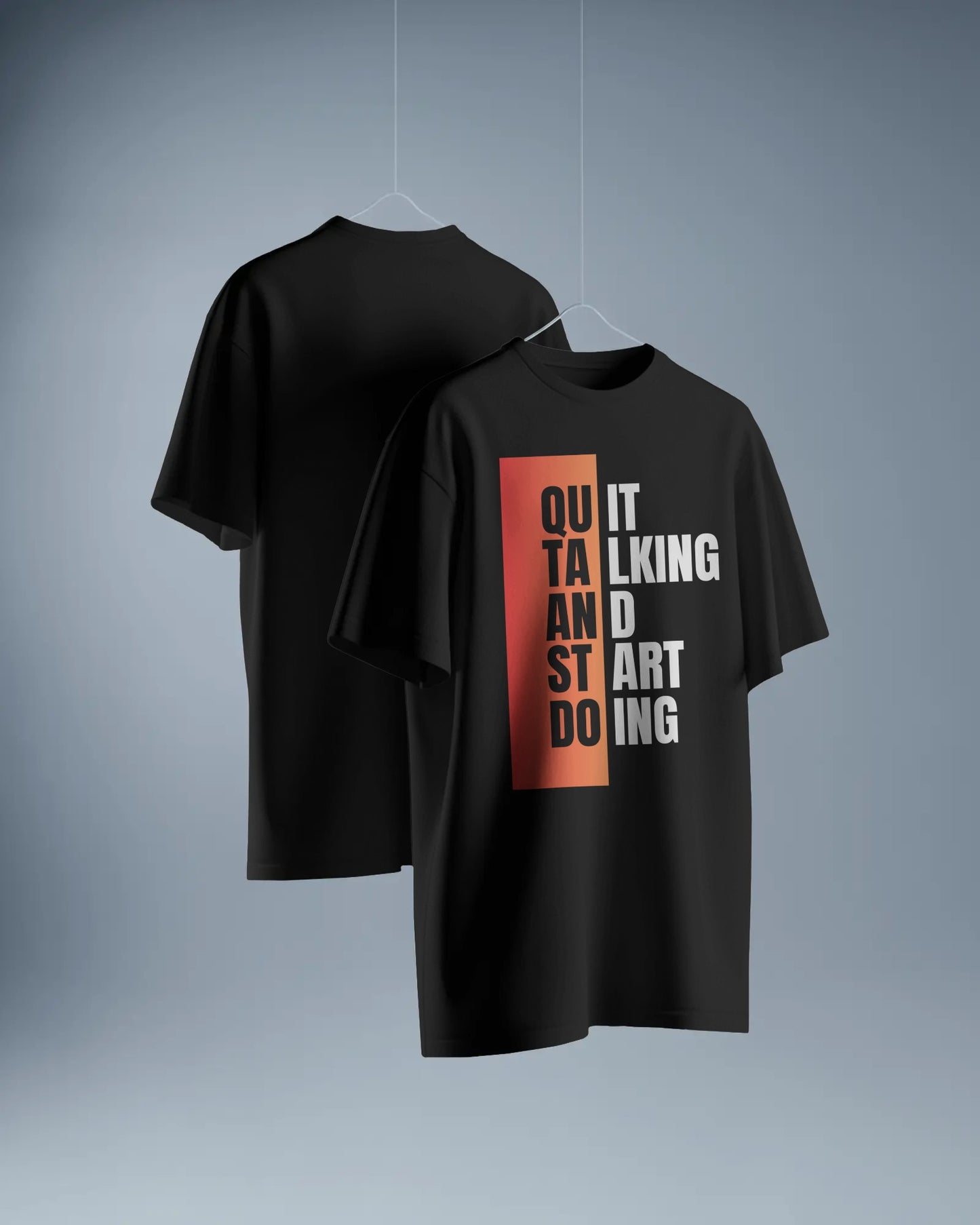 START DOING FRONT DESIGN DTG printed 180 GSM 100% Cotton Oversized T-Shirt – Premium lightweight Fabric