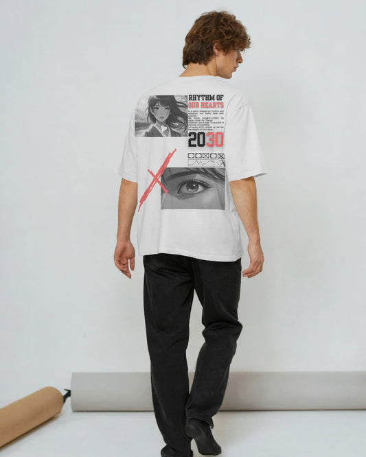 2030 DESIGN DTG printed 240 GSM 100% Cotton Oversized T-Shirt – Premium Heavyweight Fabric