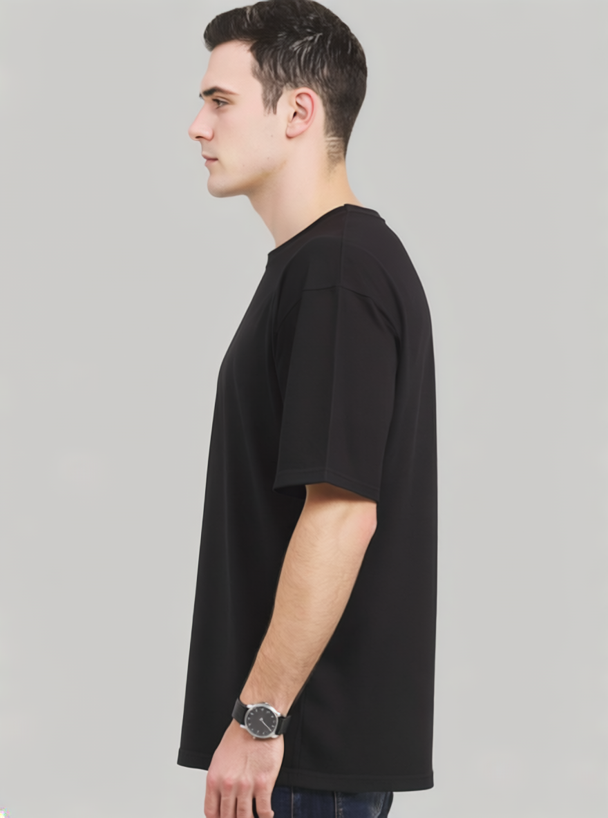BELIEVE STATUE DESIGN DTG printed 180 GSM 100% Cotton Oversized T-Shirt – Premium lightweight Fabric