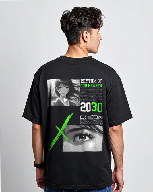 2030 DESIGN DTG printed 240 GSM 100% Cotton Oversized T-Shirt – Premium Heavyweight Fabric