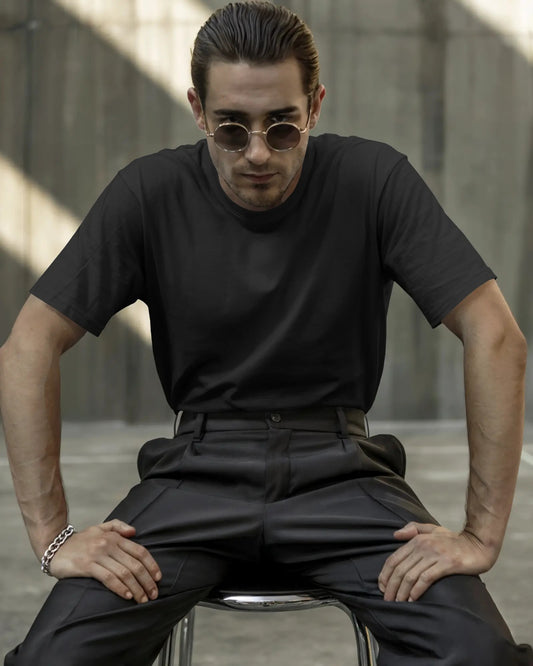 BEACH DESIGN DTF printed Unisex 180 GSM Classic Crew Cotton T-Shirt  | Everyday Comfort Fit