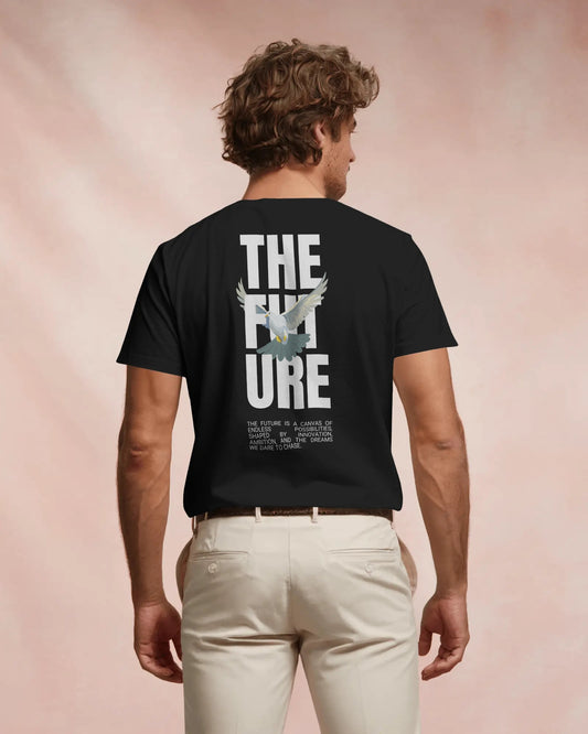 THE FUTURE DESIGN DTG printed Unisex 180 GSM Classic Crew Cotton T-Shirt  | Everyday Comfort Fit