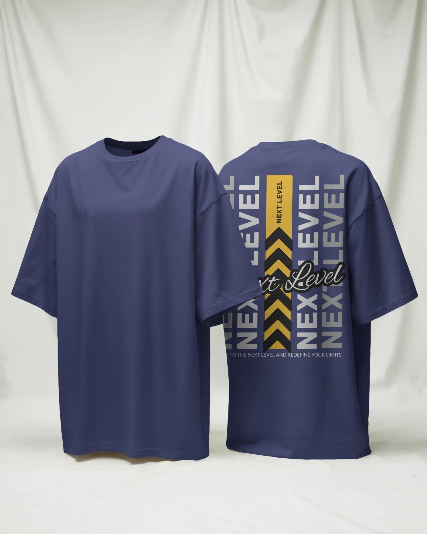 NEXT LEVEL 240 GSM DTF PRIENTED 100% Cotton Oversized T-Shirt – Premium Heavyweight Fabric