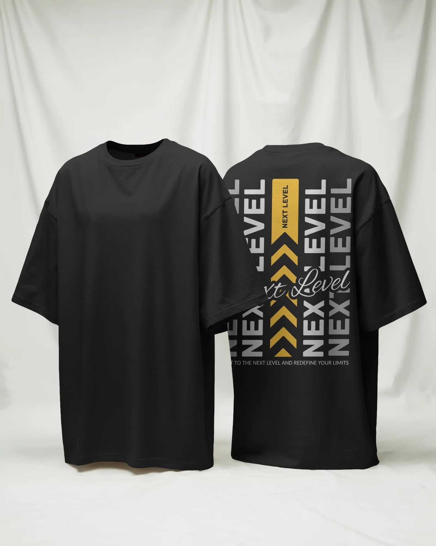 NEXT LEVEL 240 GSM DTF PRIENTED 100% Cotton Oversized T-Shirt – Premium Heavyweight Fabric